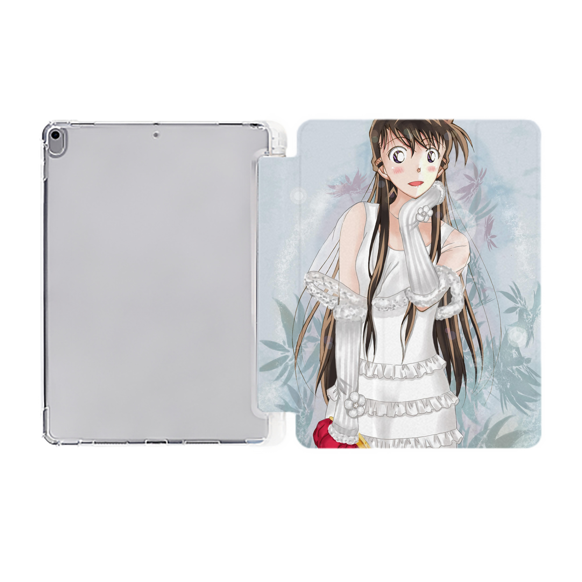 （画像用） 名探偵コナン Detective Conan IPad ケース ペン収納付き 三つ折りスタンド PUレザー×シリコン 対応機種9.5/10.5/10.9インチ